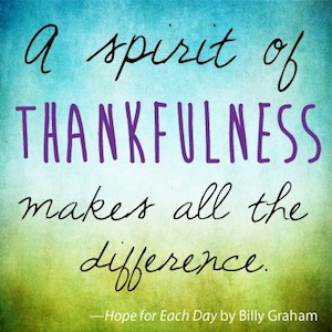 Thankfulness